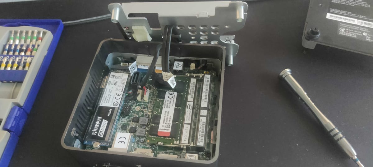 Maintenance sur le NUC7 du HomeLab, après un des incidents